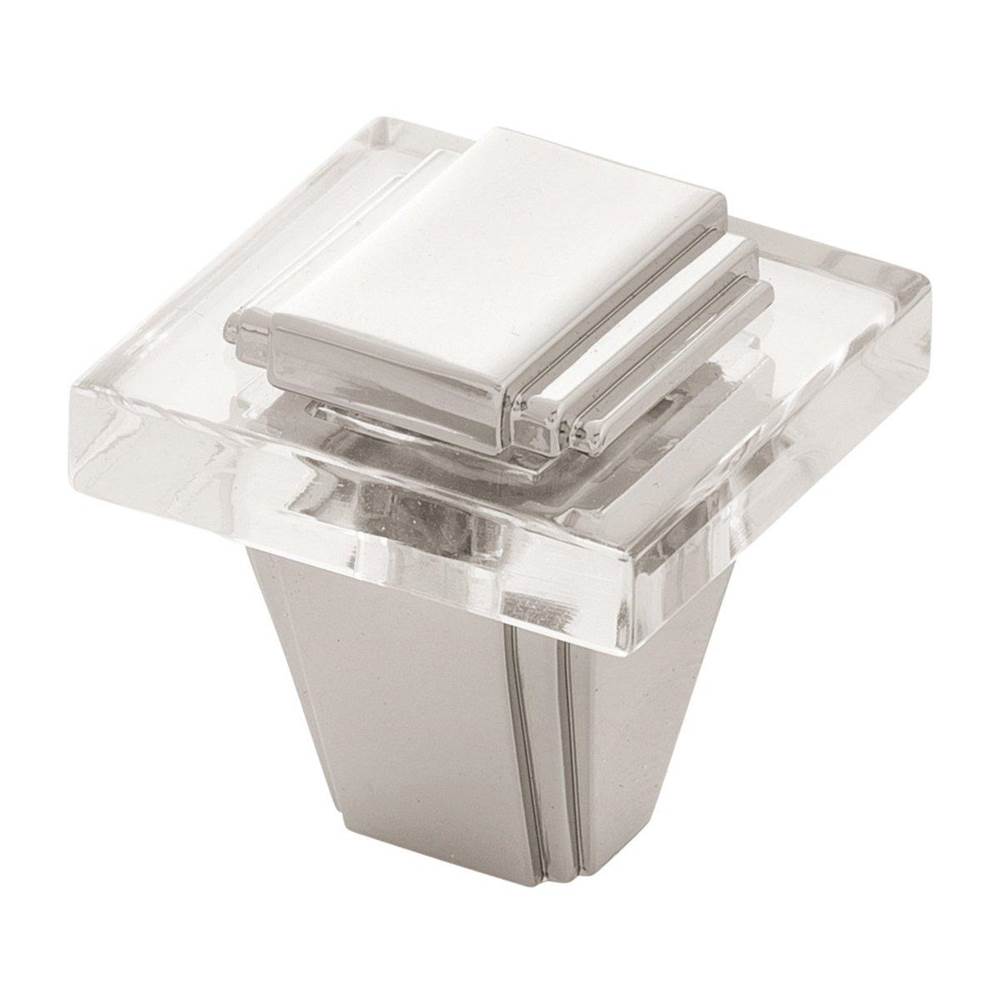 Belwith Keeler - Knob 1-1/4 Inch Square - Polished Nickel