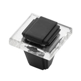 Belwith Keeler - Knob 1-1/4 Inch Square - Matte Black