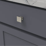 Brighton Collection Knob 1-1/4 Inch Square Brushed Golden Brass Finish