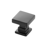 Belwith Keeler - Knob 1 Inch Square - Matte Black