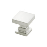 Belwith Keeler - Knob 1 Inch Square - Satin Nickel