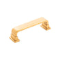 Belwith Keeler - Pull 3-3/4 Inch (96mm) Center to Center - Brushed Golden Brass