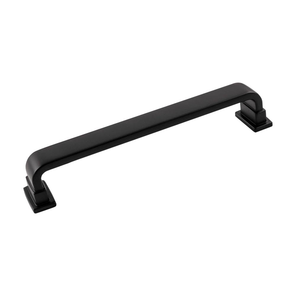 Belwith Keeler - Brighton Collection Pull 6-5/16 Inch (160mm) Center to Center Matte Black Finish - Matte Black