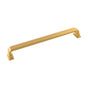 Belwith Keeler - Brighton Collection Pull 8-13/16 Inch (224mm) Center to Center Brushed Golden Brass Finish - Brushed Golden Brass