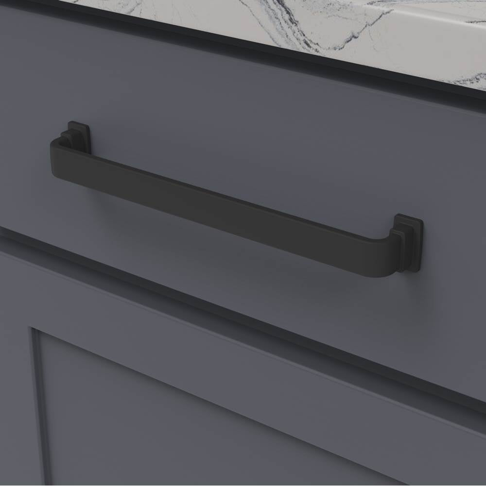 Brighton Collection Pull 8-13/16 Inch (224mm) Center to Center Brushed Golden Brass Finish