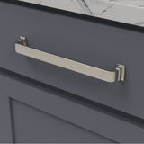 Brighton Collection Pull 8-13/16 Inch (224mm) Center to Center Brushed Golden Brass Finish