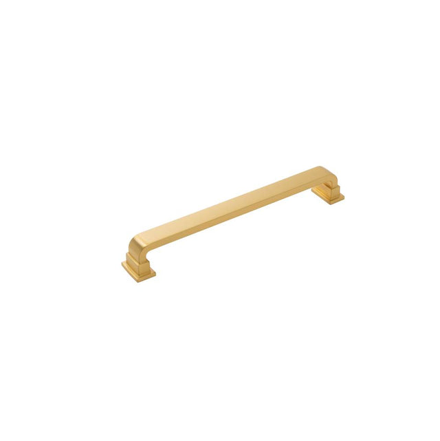 Belwith Keeler - Brighton Collection Appliance Pull 12 Inch Center to Center Brushed Golden Brass Finish - Brushed Golden Brass