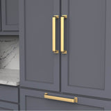 Brighton Collection Appliance Pull 12 Inch Center to Center Brushed Golden Brass Finish