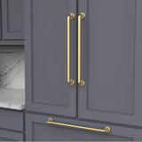 Urbane Collection Appliance Pull 18 Inch Center to Center Brushed Golden Brass Finish