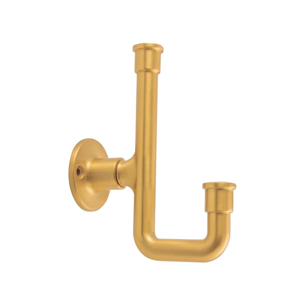 Belwith Keeler - Urbane Collection Hook 1-1/4 Inch Center to Center Brushed Golden Brass Finish - Brushed Golden Brass