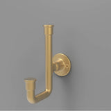 Urbane Collection Hook 1-1/4 Inch Center to Center Brushed Golden Brass Finish
