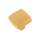 Belwith Keeler - Knob 1-1/4 Inch Square - Brushed Golden Brass