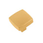 Belwith Keeler - Knob 1-1/4 Inch Square - Brushed Golden Brass