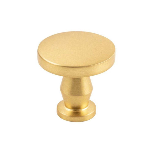 Belwith Keeler - Knob 1-1/4 Inch Diameter - Brushed Golden Brass
