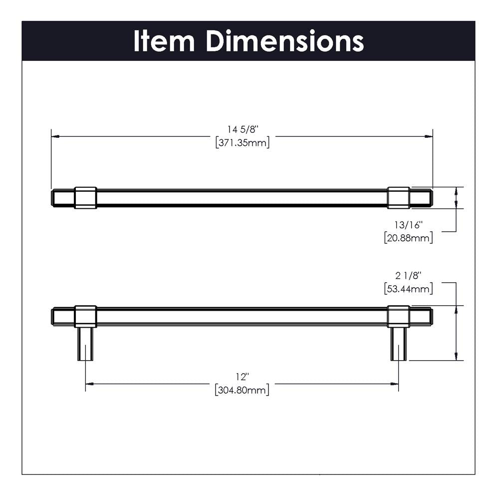 Appliance Pull 12 Inch Center to Center