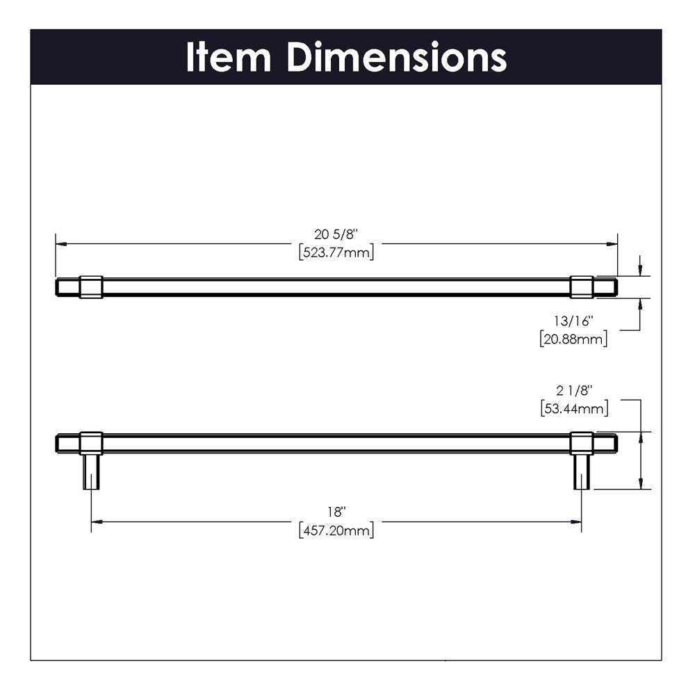 Appliance Pull 18 Inch Center to Center