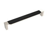 Belwith Keeler - Fuse Collection Appliance Pull 12 Inch Center to Center Satin Nickel with Black Wood Finish - Satin Nickel,Black Wood