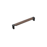 Belwith Keeler - Fuse Collection Appliance Pull 12 Inch Center to Center Matte Black with Walnut Finish - Matte Black,Walnut