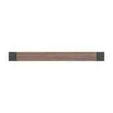 Fuse Collection Appliance Pull 12 Inch Center to Center Brushed Golden Brass with Walnut Finish