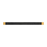 Fuse Collection Appliance Pull 18 Inch Center to Center Brushed Golden Brass with Black Wood Finish