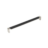 Belwith Keeler - Fuse Collection Appliance Pull 18 Inch Center to Center Satin Nickel with Black Wood Finish - Satin Nickel,Black Wood