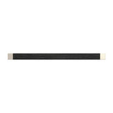 Fuse Collection Appliance Pull 18 Inch Center to Center Brushed Golden Brass with Black Wood Finish