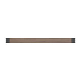 Fuse Collection Appliance Pull 18 Inch Center to Center Brushed Golden Brass with Walnut Finish
