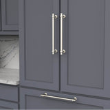 Ostia Collection Appliance Pull 12 Inch Center to Center Polished Nickel Finish