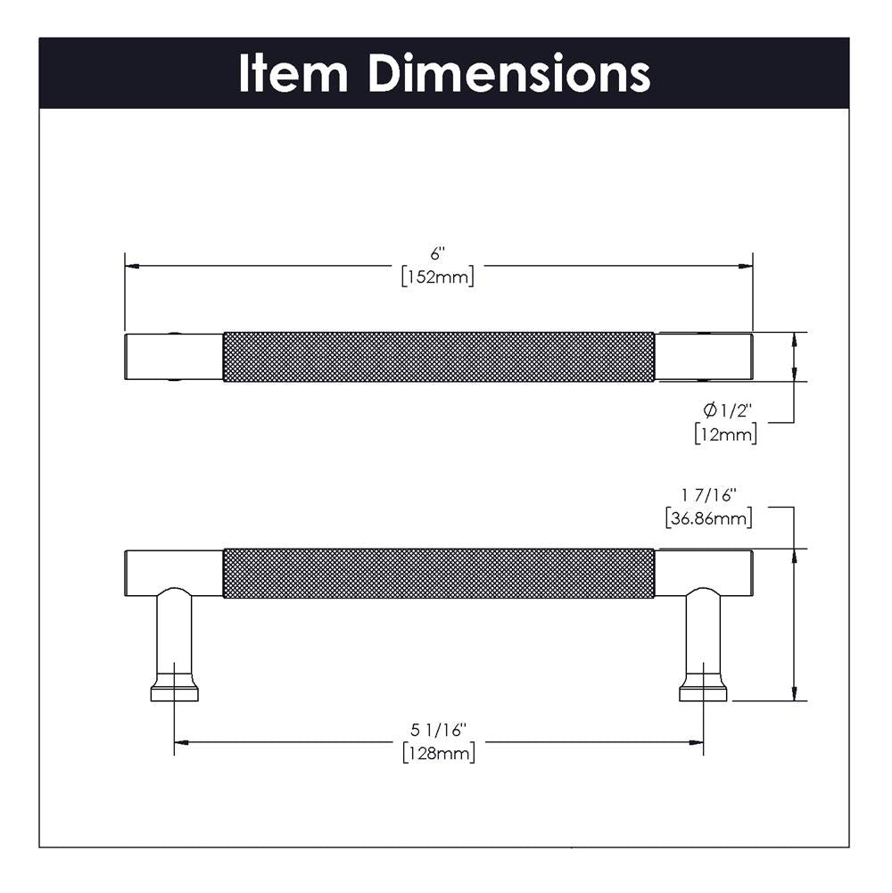 Verge Collection Pull 5-1/16 Inch (128mm) Center to Center Brushed Golden Brass Finish