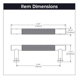 Verge Collection Pull 3-3/4 Inch (96mm) Center to Center Brushed Golden Brass Finish