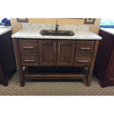 Bertch - 45''  4 Drawer and 2 Door Vanity in Mocha - Mocha