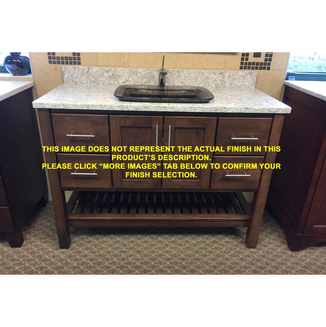 Bertch - 45''  4 Drawer and 2 Door Vanity in White - White