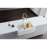 Ikon SILGRANIT 30'' Single Bowl Apron-Front Farmhouse Sink - Anthracite