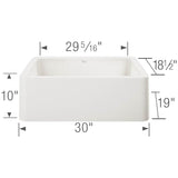 Ikon SILGRANIT 30'' Single Bowl Apron-Front Farmhouse Sink - Anthracite