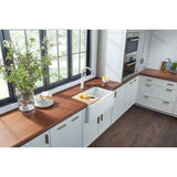 Ikon SILGRANIT 33'' Single Bowl Apron-Front Farmhouse Sink - Anthracite