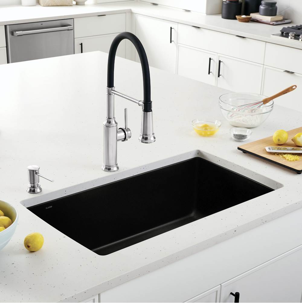 Diamond SILGRANIT 33.5'' Super Single Dual Mount Kitchen Sink - Cafe