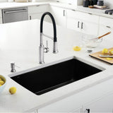 Diamond SILGRANIT 33.5'' Super Single Dual Mount Kitchen Sink - Cafe