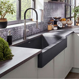 Vintera SILGRANIT 30'' Single Bowl Apron-Front Farmhouse Sink - Anthracite