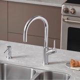 Urbena Pull-Down Dual-Spray Kitchen Faucet - Chrome
