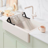 Linus Low Arc Pull-Out Dual-Spray Kitchen Faucet - Volcano Gray