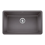 Blanco - Precis SILGRANIT 30'' Single Bowl Undermount Kitchen Sink - Cinder - Cinder