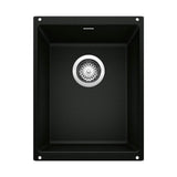 Blanco - Precis SILGRANIT 13'' Undermount Bar Sink - Coal Black - Coal Black