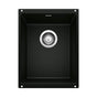 Blanco - Precis SILGRANIT 13'' Undermount Bar Sink - Coal Black - Coal Black