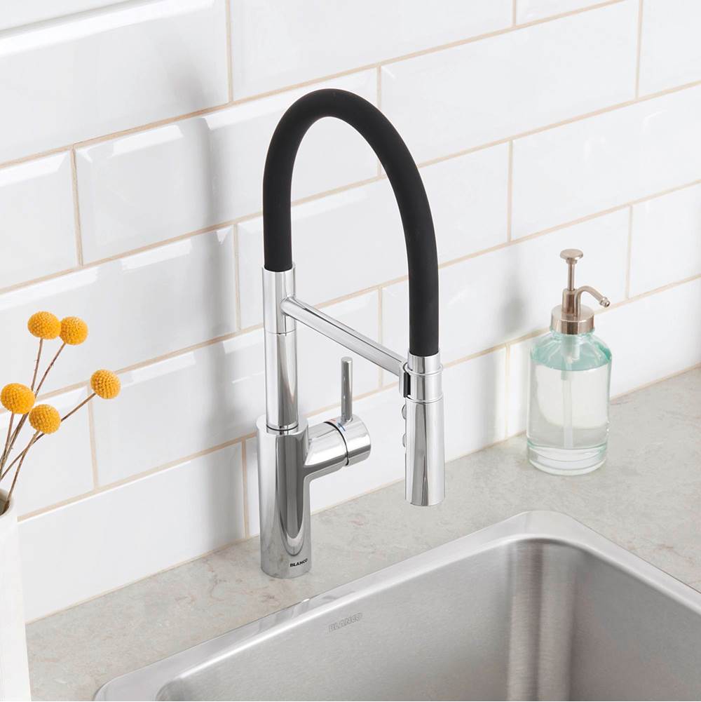 Catris Flexo Semi-Pro Pull-Down Dual-Spray Kitchen Faucet - Chrome