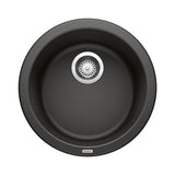 Blanco - Rondo SILGRANIT 18'' Dual Mount Bar Sink - Coal Black - Coal Black