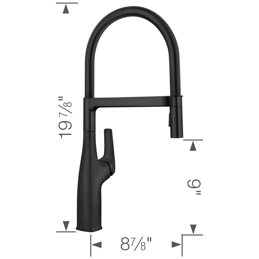 Rivana Semi-Pro Pull-Down Dual-Spray Kitchen Faucet - Chrome
