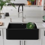 Ikon SILGRANIT 30'' Single Bowl Apron-Front Farmhouse Sink - Anthracite