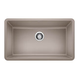Blanco - Precis SILGRANIT 30'' Single Bowl Undermount Kitchen Sink - Truffle - Truffle