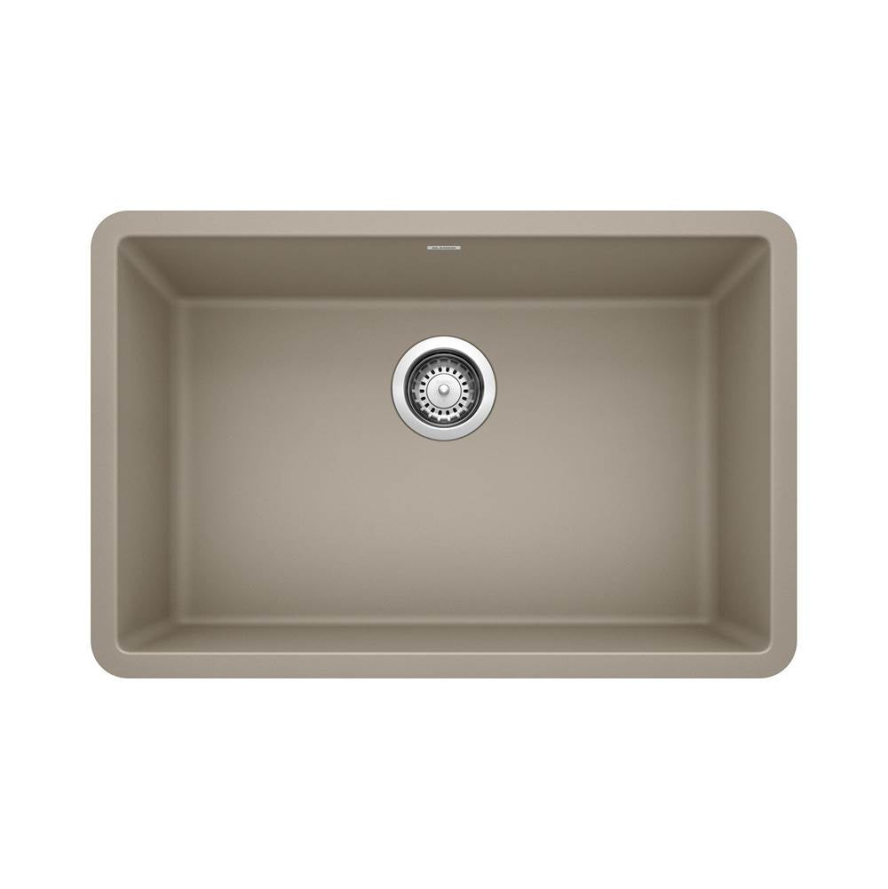 Blanco - Precis SILGRANIT 27'' Single Bowl Undermount Kitchen Sink - Truffle - Truffle