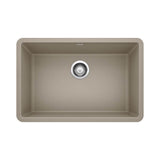 Blanco - Precis SILGRANIT 27'' Single Bowl Undermount Kitchen Sink - Truffle - Truffle
